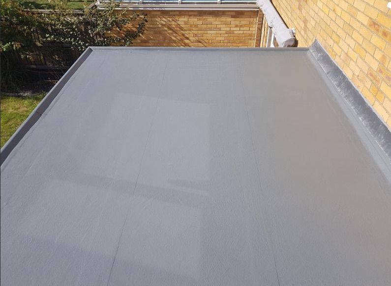 GRP fibreglass flat roof
